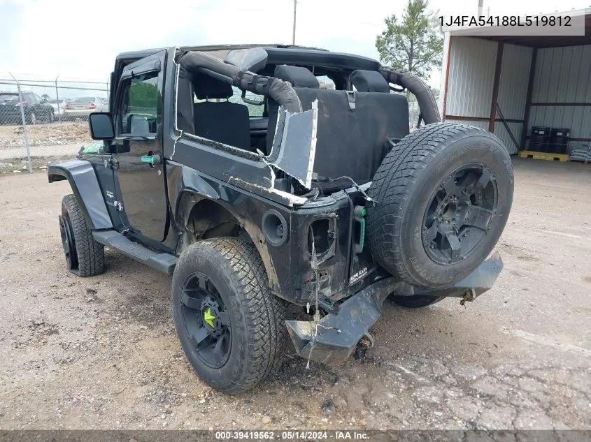 1J4FA54188L519812 2008 Jeep Wrangler Sahara