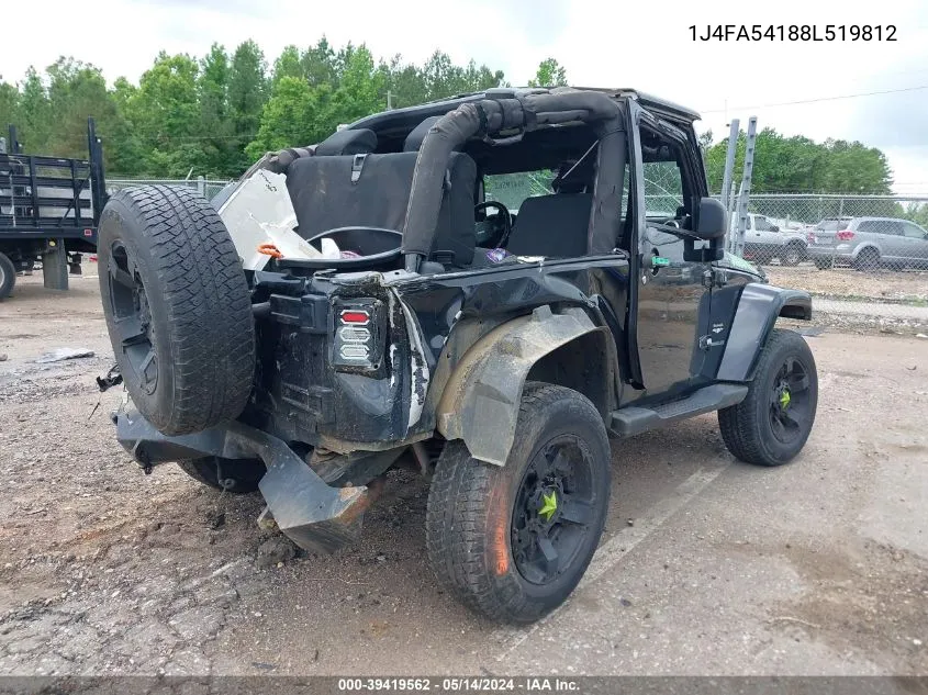 1J4FA54188L519812 2008 Jeep Wrangler Sahara