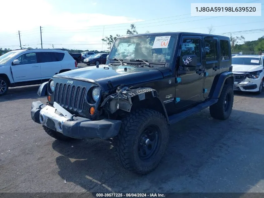 2008 Jeep Wrangler Unlimited Sahara VIN: 1J8GA59198L639520 Lot: 39577225