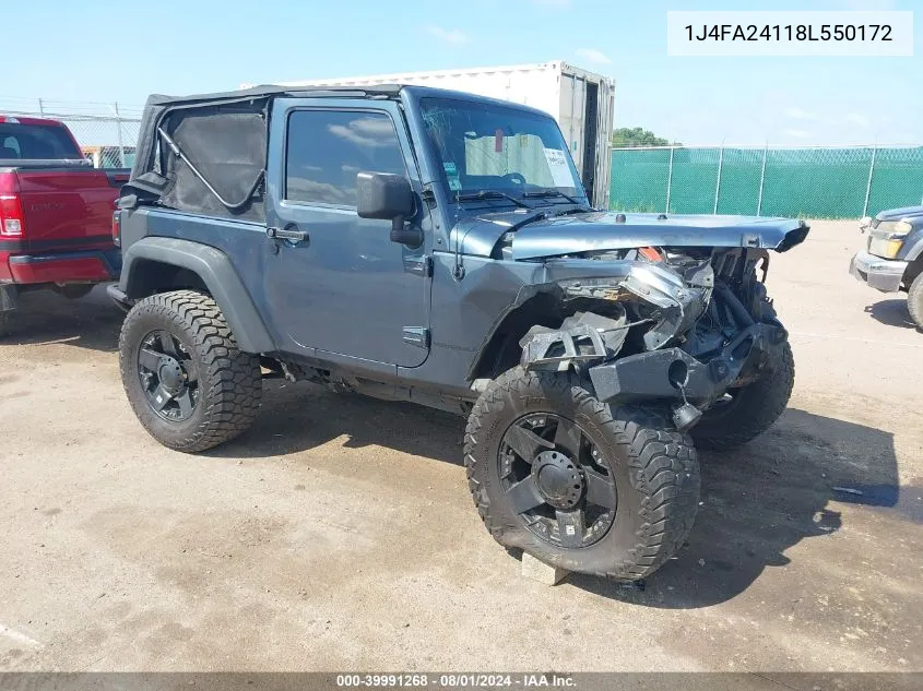 1J4FA24118L550172 2008 Jeep Wrangler X