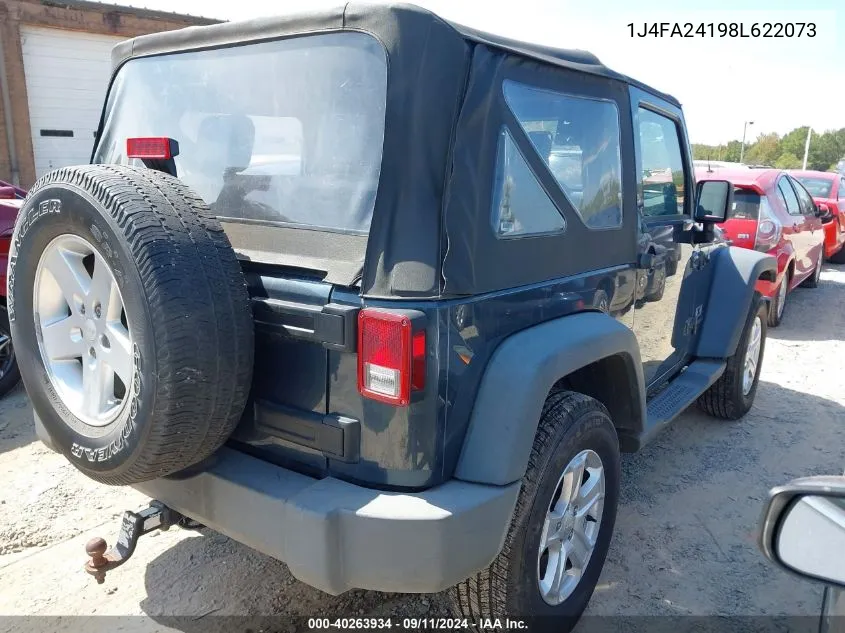 2008 Jeep Wrangler X VIN: 1J4FA24198L622073 Lot: 40263934