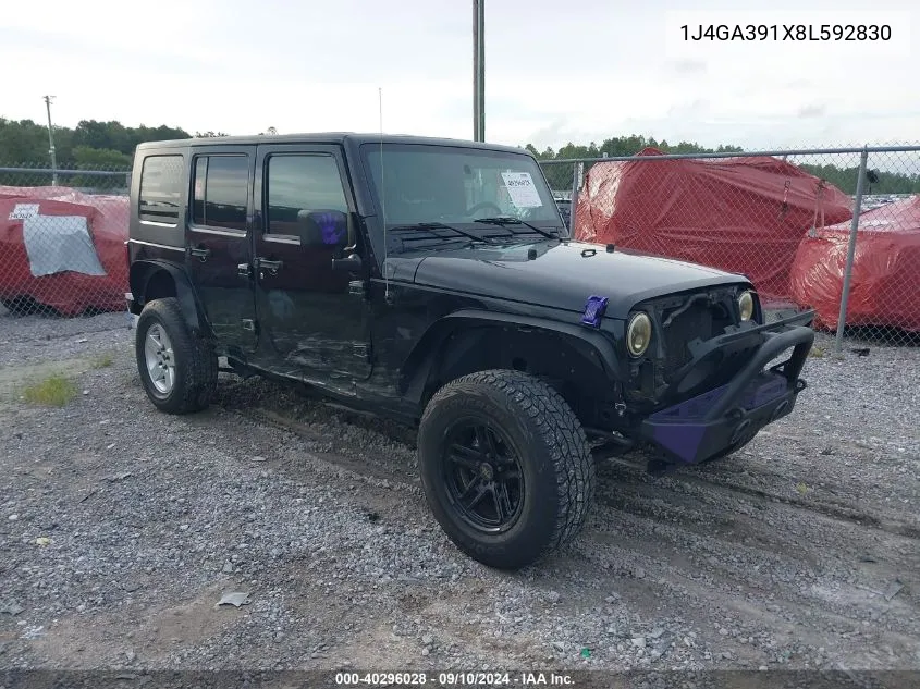 1J4GA391X8L592830 2008 Jeep Wrangler X