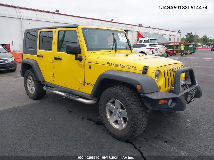 2008 Jeep Wrangler Unlimited Rubicon VIN: 1J4GA69138L614474 Lot: 40298740