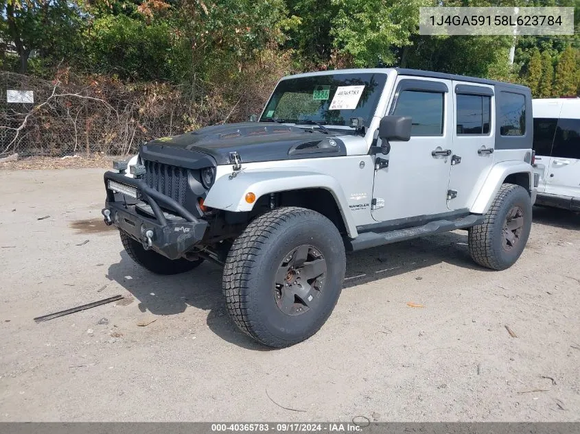 2008 Jeep Wrangler Unlimited Sahara VIN: 1J4GA59158L623784 Lot: 40365783