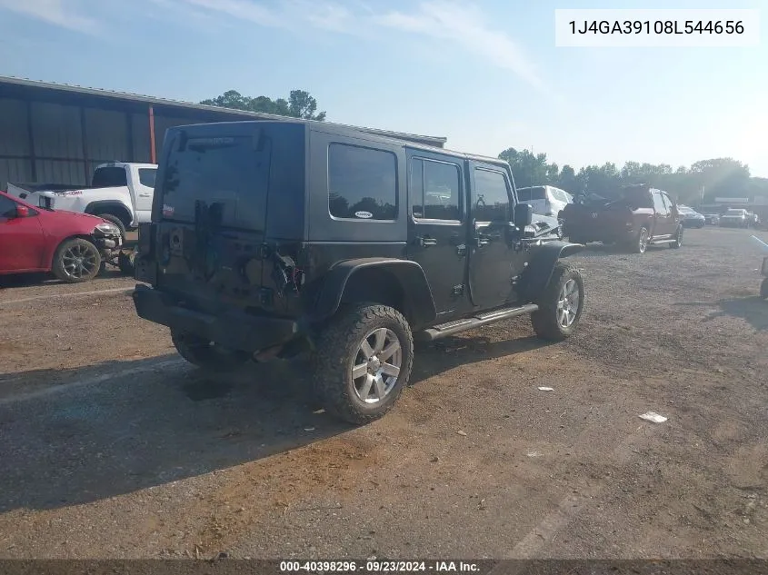 2008 Jeep Wrangler Unlimited X VIN: 1J4GA39108L544656 Lot: 40398296