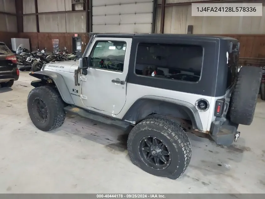 2008 Jeep Wrangler X VIN: 1J4FA24128L578336 Lot: 40444178