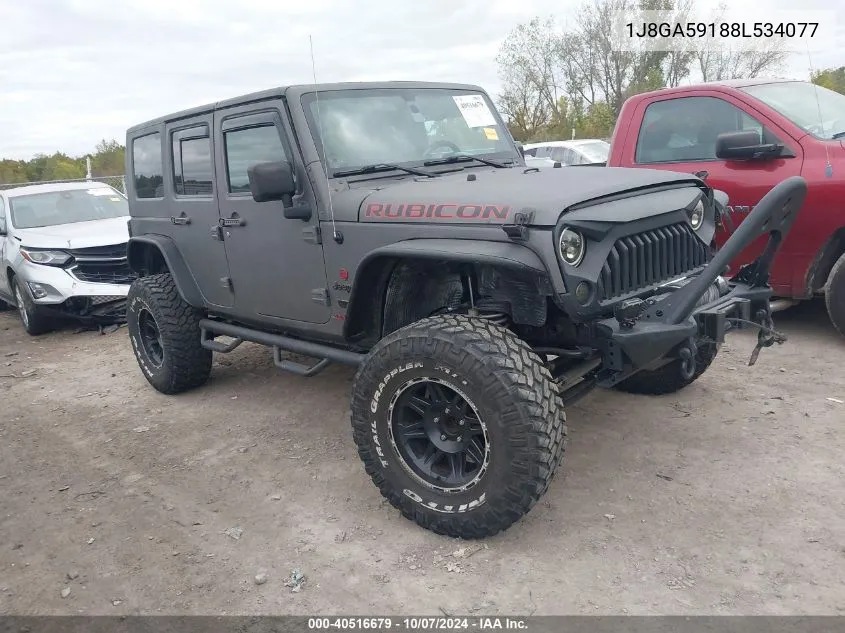 2008 Jeep Wrangler Unlimited Sahara VIN: 1J8GA59188L534077 Lot: 40516679