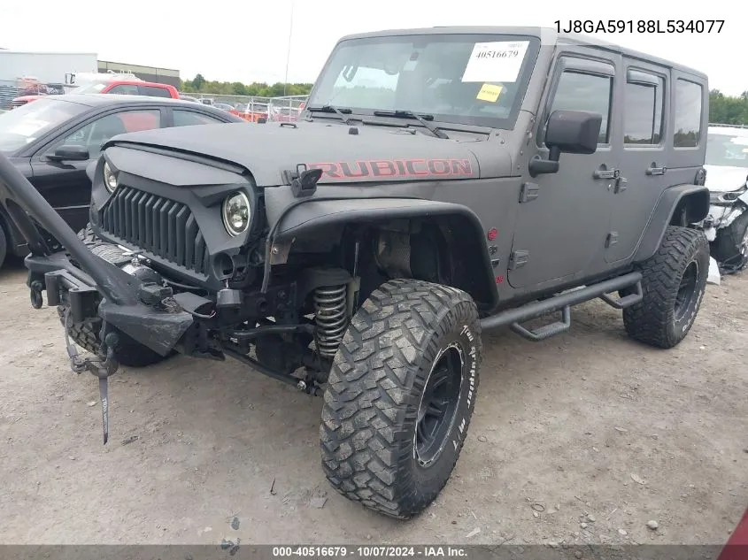 2008 Jeep Wrangler Unlimited Sahara VIN: 1J8GA59188L534077 Lot: 40516679