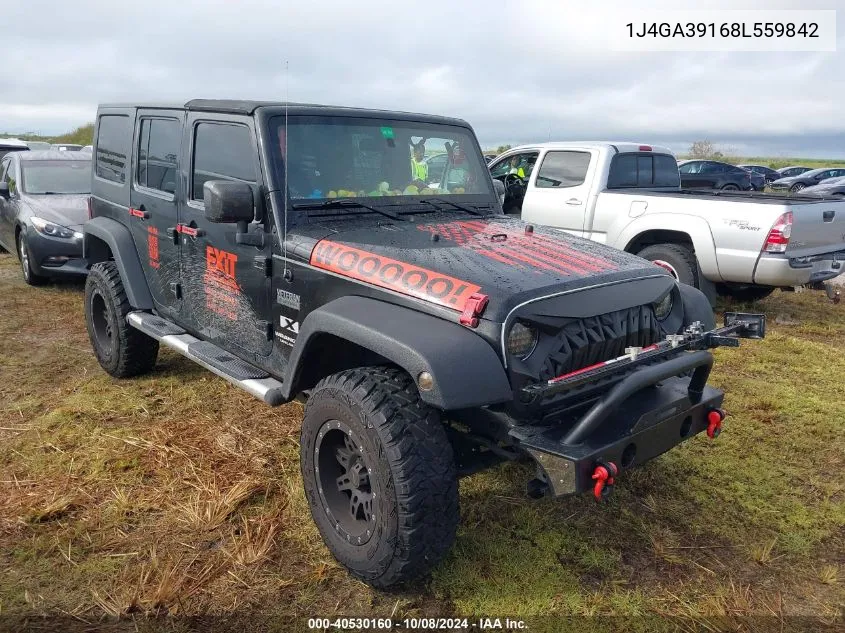 2008 Jeep Wrangler X VIN: 1J4GA39168L559842 Lot: 40530160