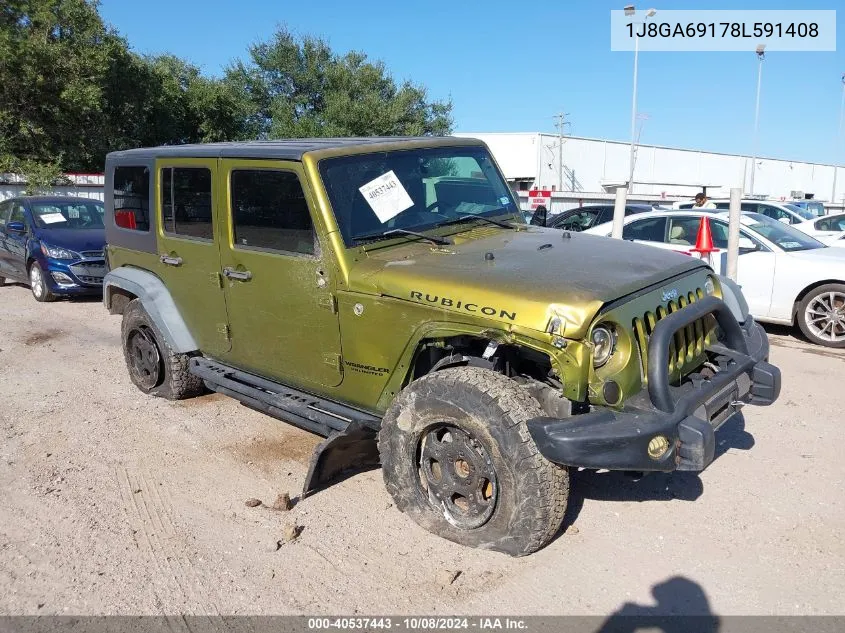 2008 Jeep Wrangler Unlimited Rubicon VIN: 1J8GA69178L591408 Lot: 40537443