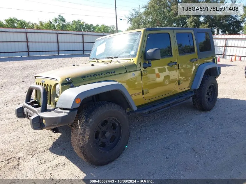 2008 Jeep Wrangler Unlimited Rubicon VIN: 1J8GA69178L591408 Lot: 40537443