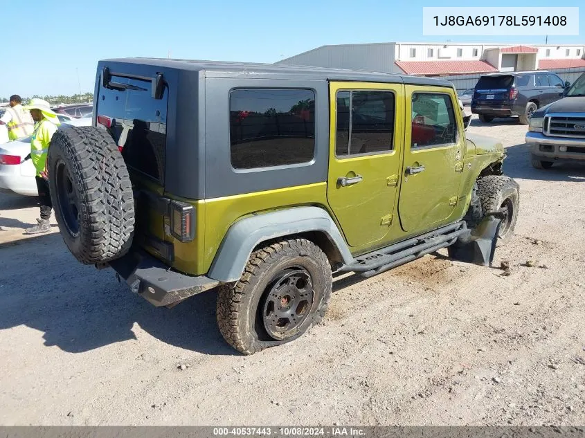 2008 Jeep Wrangler Unlimited Rubicon VIN: 1J8GA69178L591408 Lot: 40537443