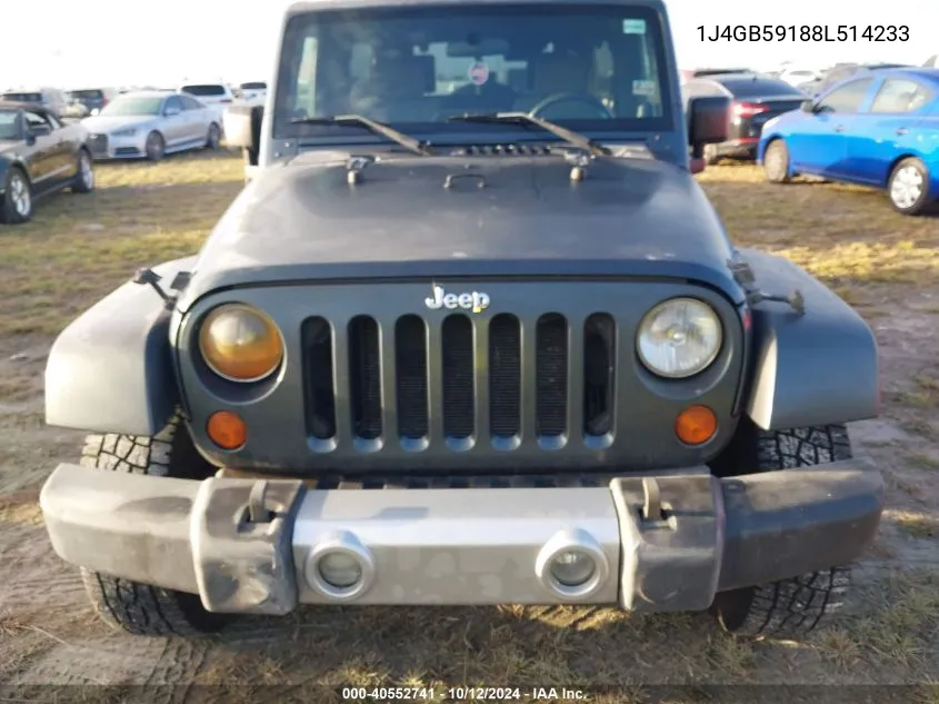 2008 Jeep Wrangler Unlimited Sahara VIN: 1J4GB59188L514233 Lot: 40552741