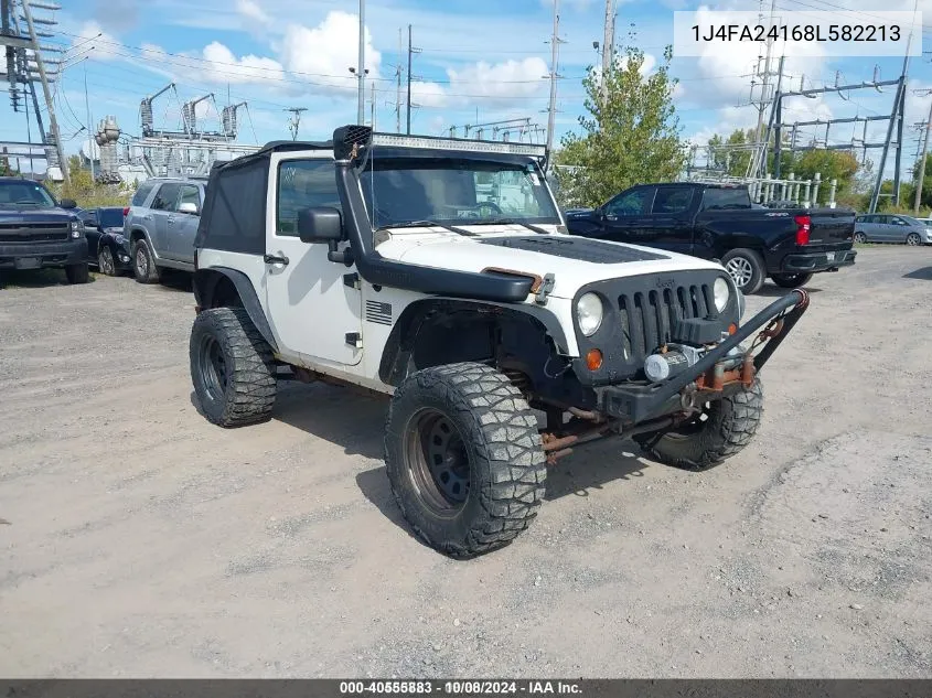 2008 Jeep Wrangler X VIN: 1J4FA24168L582213 Lot: 40555883