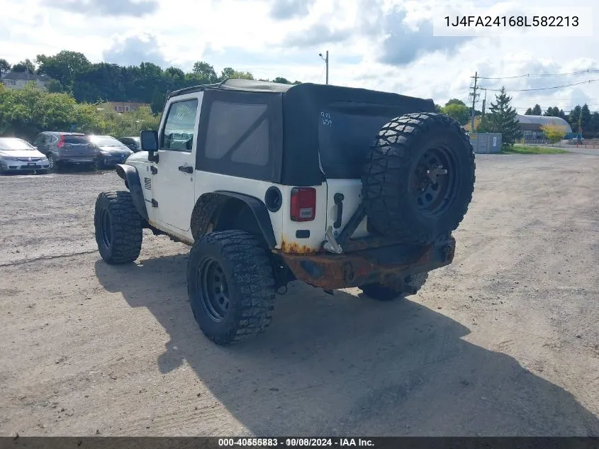 2008 Jeep Wrangler X VIN: 1J4FA24168L582213 Lot: 40555883