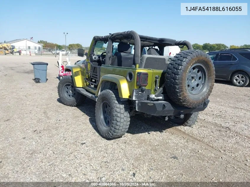 2008 Jeep Wrangler Sahara VIN: 1J4FA54188L616055 Lot: 40564366