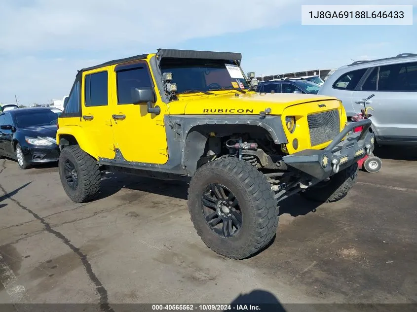 2008 Jeep Wrangler Unlimited Rubicon VIN: 1J8GA69188L646433 Lot: 40565562