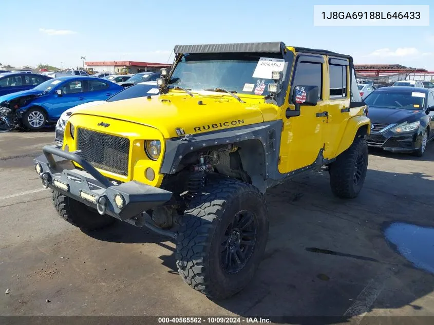 2008 Jeep Wrangler Unlimited Rubicon VIN: 1J8GA69188L646433 Lot: 40565562