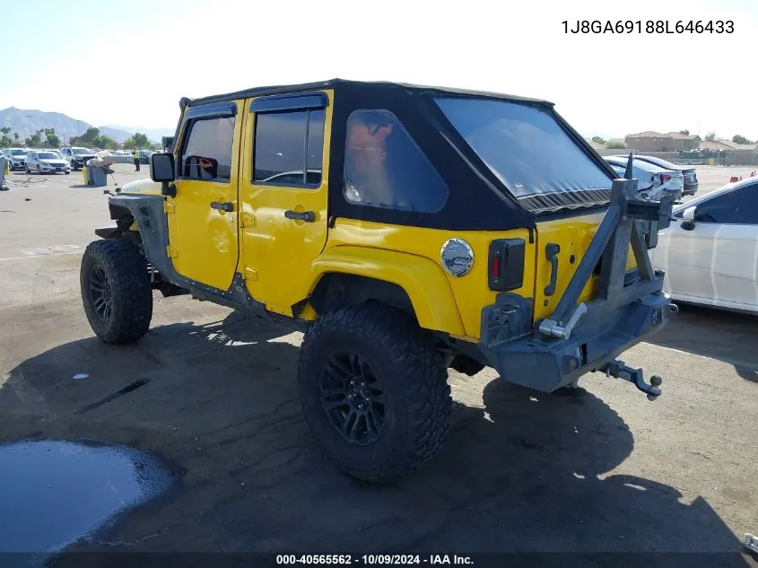 2008 Jeep Wrangler Unlimited Rubicon VIN: 1J8GA69188L646433 Lot: 40565562