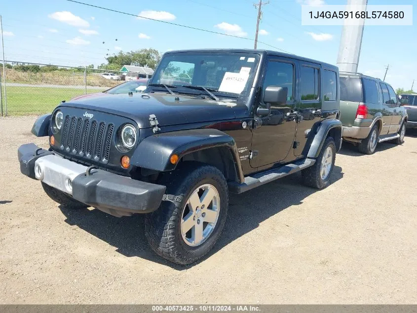 2008 Jeep Wrangler Unlimited Sahara VIN: 1J4GA59168L574580 Lot: 40573425