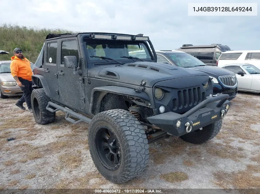 2008 Jeep Wrangler Unlimited X VIN: 1J4GB39128L649244 Lot: 40603472