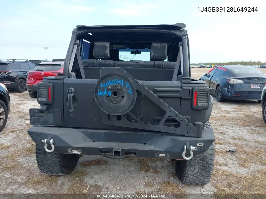 2008 Jeep Wrangler Unlimited X VIN: 1J4GB39128L649244 Lot: 40603472