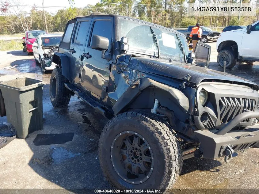 2008 Jeep Wrangler Unlimited Sahara VIN: 1J4GA591X8L553568 Lot: 40640020