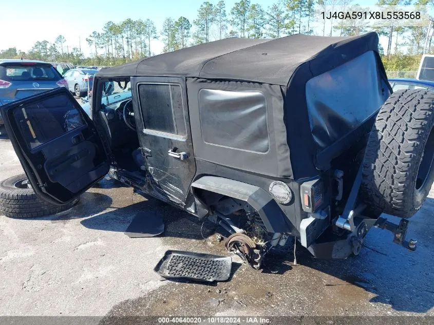 2008 Jeep Wrangler Unlimited Sahara VIN: 1J4GA591X8L553568 Lot: 40640020