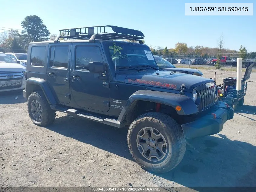 2008 Jeep Wrangler Unlimited Sahara VIN: 1J8GA59158L590445 Lot: 40695419