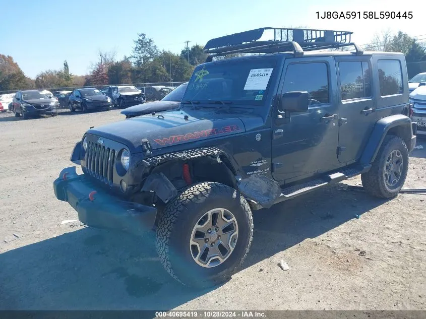 2008 Jeep Wrangler Unlimited Sahara VIN: 1J8GA59158L590445 Lot: 40695419