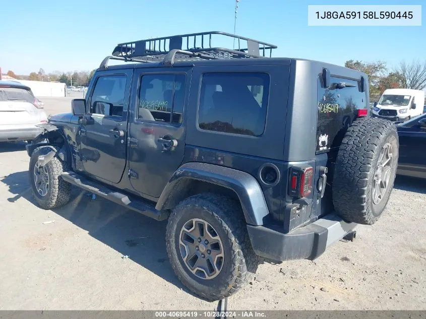 2008 Jeep Wrangler Unlimited Sahara VIN: 1J8GA59158L590445 Lot: 40695419