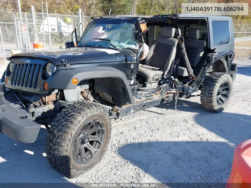 2008 Jeep Wrangler Unlimited X VIN: 1J4GA39178L606294 Lot: 40725640