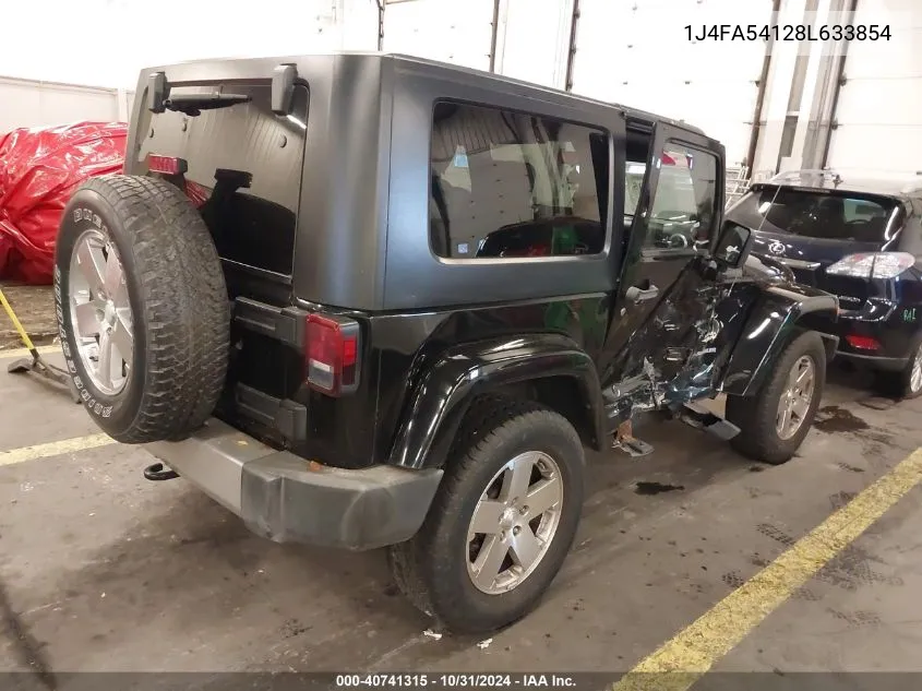 2008 Jeep Wrangler Sahara VIN: 1J4FA54128L633854 Lot: 40741315