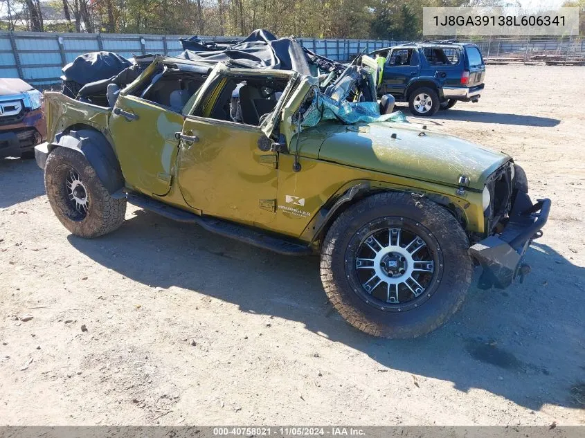 2008 Jeep Wrangler Unlimited X VIN: 1J8GA39138L606341 Lot: 40758021