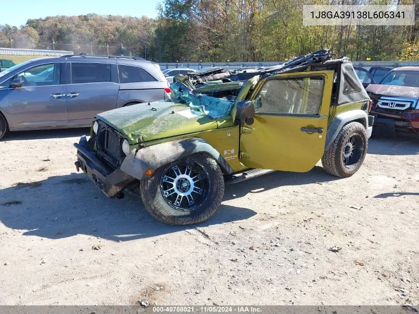 2008 Jeep Wrangler Unlimited X VIN: 1J8GA39138L606341 Lot: 40758021