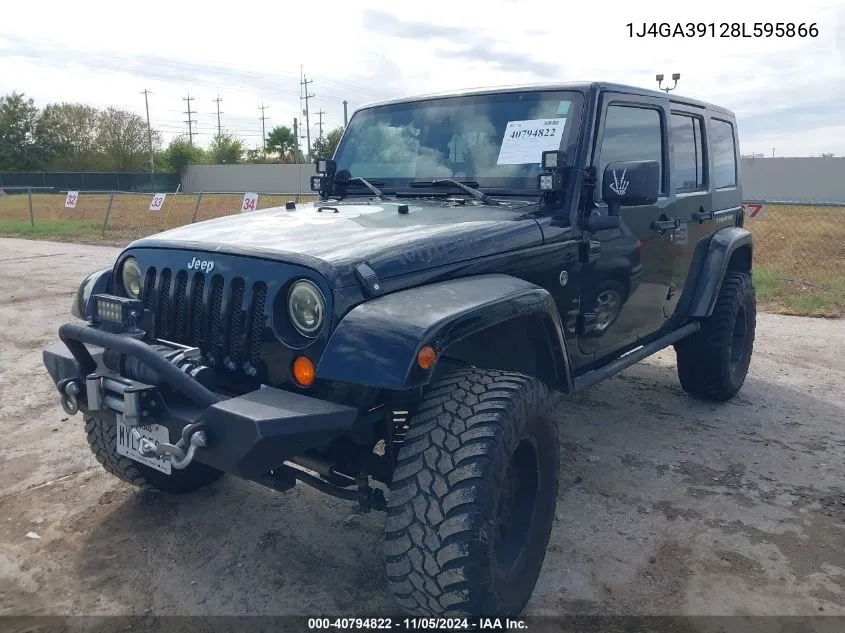 2008 Jeep Wrangler Unlimited X VIN: 1J4GA39128L595866 Lot: 40794822