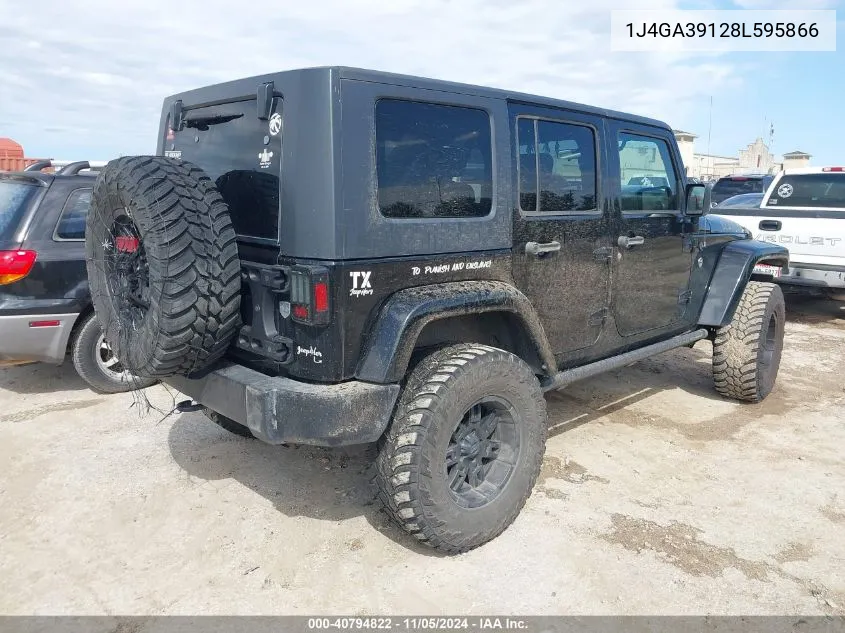 2008 Jeep Wrangler Unlimited X VIN: 1J4GA39128L595866 Lot: 40794822