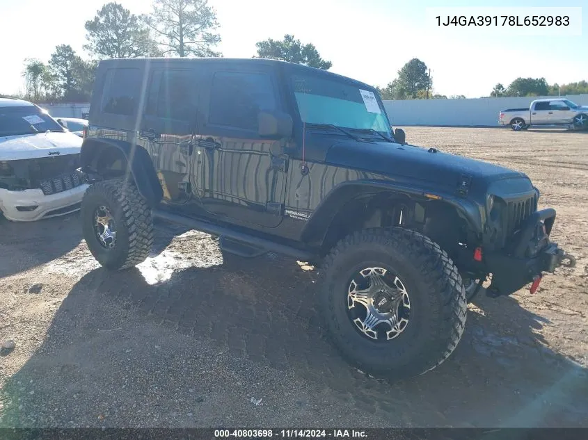 1J4GA39178L652983 2008 Jeep Wrangler Unlimited X