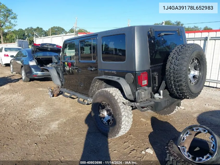 1J4GA39178L652983 2008 Jeep Wrangler Unlimited X