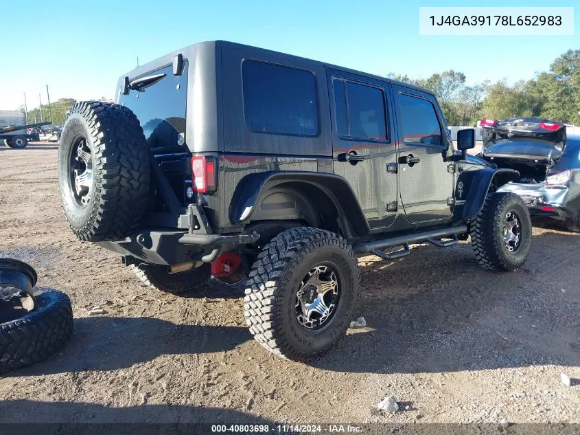 1J4GA39178L652983 2008 Jeep Wrangler Unlimited X