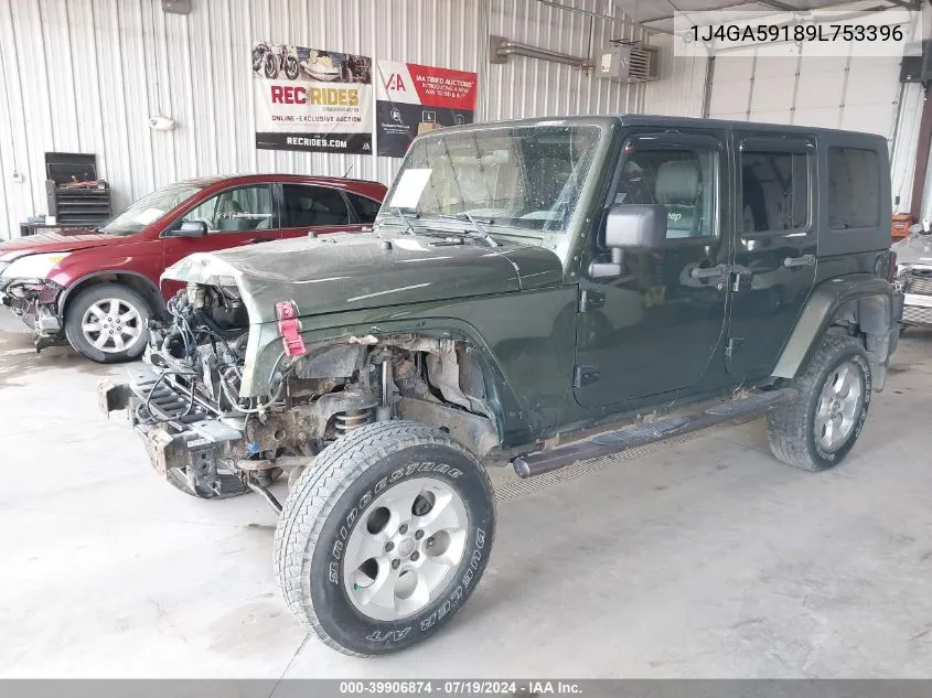 1J4GA59189L753396 2009 Jeep Wrangler Unlimited Sahara