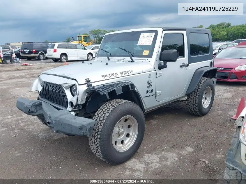 1J4FA24119L725229 2009 Jeep Wrangler X