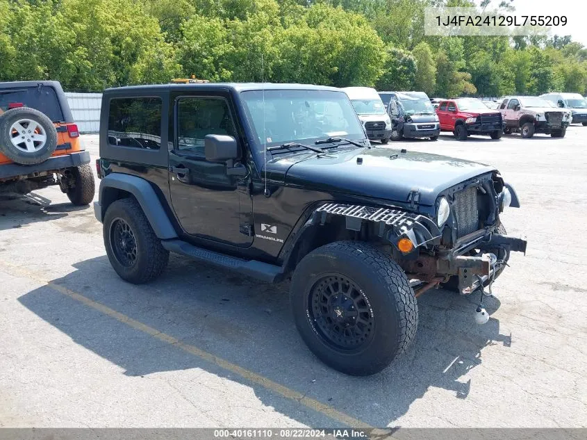 2009 Jeep Wrangler X VIN: 1J4FA24129L755209 Lot: 40161110