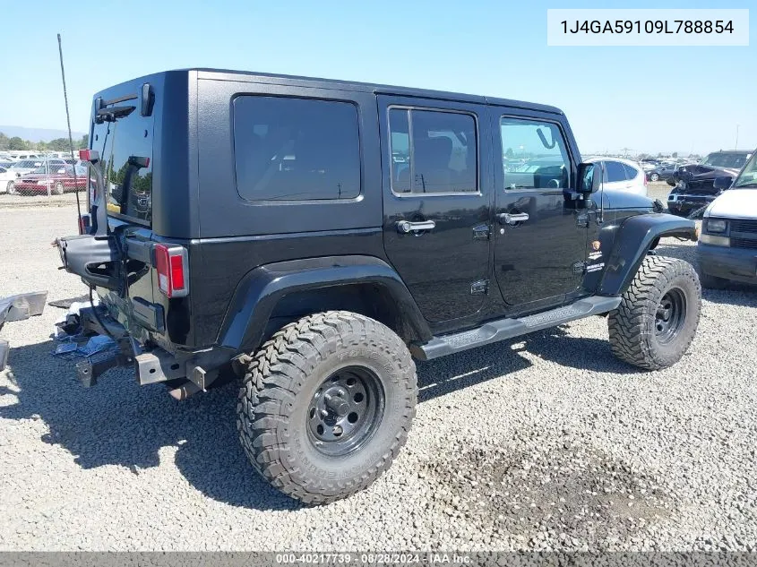 2009 Jeep Wrangler Unlimited Sahara VIN: 1J4GA59109L788854 Lot: 40217739