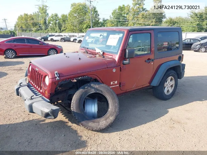 2009 Jeep Wrangler X VIN: 1J4FA24129L730021 Lot: 40238428