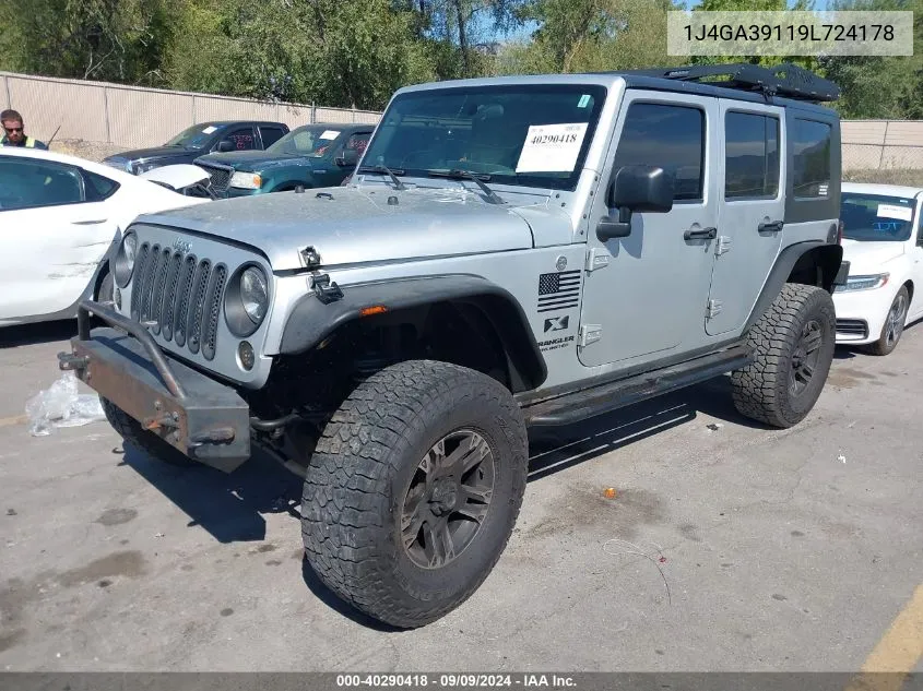 2009 Jeep Wrangler Unlimited X VIN: 1J4GA39119L724178 Lot: 40290418