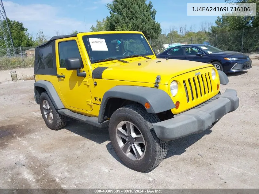 2009 Jeep Wrangler X VIN: 1J4FA24169L716106 Lot: 40309501