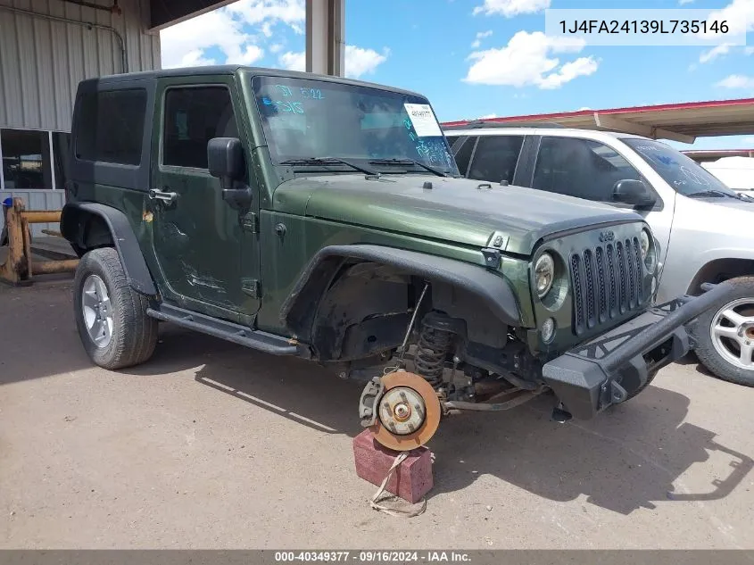 2009 Jeep Wrangler X VIN: 1J4FA24139L735146 Lot: 40349377