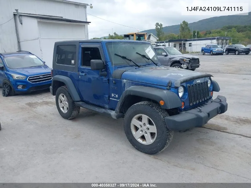 2009 Jeep Wrangler X VIN: 1J4FA24109L741115 Lot: 40358327