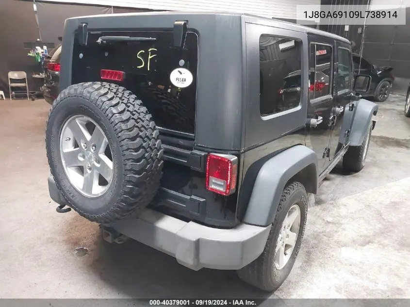 1J8GA69109L738914 2009 Jeep Wrangler Unlimited Rubicon